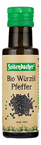 Seitenbacher Bio Würzöl Pfeffer I kaltgepresst I Erstpressung I BBQ I Grillen I Marinade I (1x100ml) von Seitenbacher