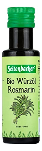 Seitenbacher Bio Würzöl Rosmarin I kaltgepresst I Erstpressung I Lamm I Kartoffeln I Braten I (1x 100 ml) von Seitenbacher