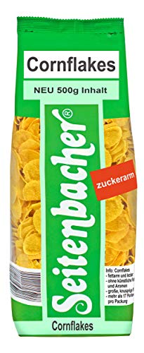 Seitenbacher Cornflakes | Extra Groß I Die Knusprigen | Zuckerarm I ohne Gentechnik I deutscher Mais I 6er Pack (6x 500 g) von Seitenbacher