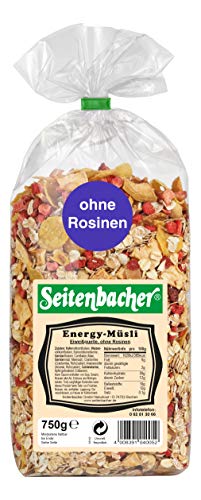 Seitenbacher Energy-Müsli I ohne Rosinen I Vollkorn (1 x 750 g) von Seitenbacher