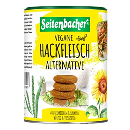 Seitenbacher Grünkern Hackfleisch Alternative I vegan I lactosefrei I sojafrei I schnell I einfach I für Bolognese, Lasagne, Burger, Curry, I ( 1 x 400g) von Seitenbacher