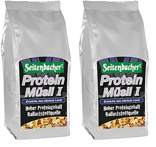 Seitenbacher High Protein Müsli - Erreiche das nächste Level I 30% Protein I 6 Protein Quellen I (1 x 454 g) (Packung mit 2) von Seitenbacher