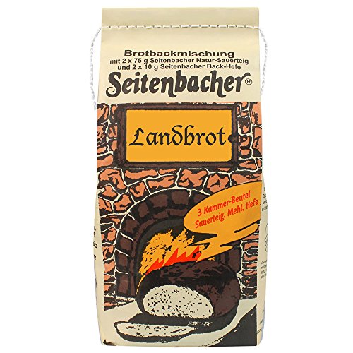 Seitenbacher Landbrot Backmischung I Einfach I Vollkorn I ohne Zusätze I (1 x 935 g) von Seitenbacher