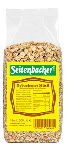 Seitenbacher Müsli Gebacken I weizenfrei I mit Honig I ohne Rosinen I ohne Palmfett I (9 x 500 g)… von Seitenbacher