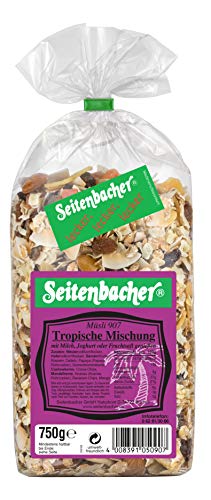 Seitenbacher Müsli Tropische-Mischung I Vollkorn I Exotisch I viele Früchte I (1 x 750 g) (Packung mit 6) von Seitenbacher