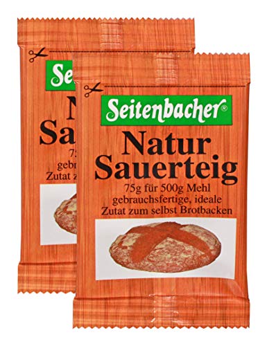 Seitenbacher Natur Sauerteig I 2 Portionsbeutel I flüssig I sofort einsetzbar I (1x150 g) von Seitenbacher