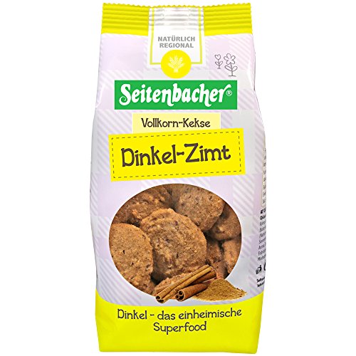 Seitenbacher Vollkorn Kekse Dinkel Zimt, 4er Pack (4 x 200 g) von Seitenbacher