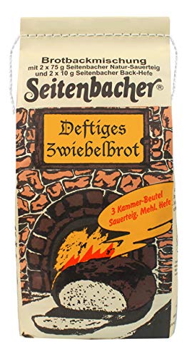 Seitenbacher Zwiebelbrot Backmischung I Einfach I Vollkorn I ohne Zusätze I mit Röstzwiebeln I 6er Pack (6 x 935 g) von Seitenbacher