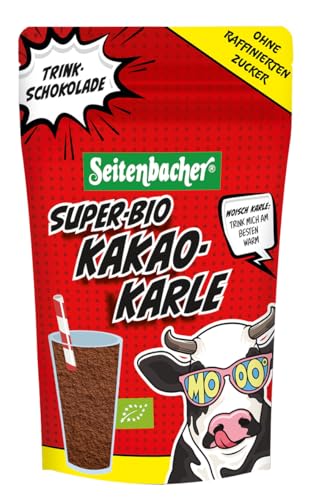 Super-Bio KAKAO-KARLE I Trinkschokolade I vegan I 100% Bio I ohne raffinierten Zucker I (1 x 300g) von Seitenbacher