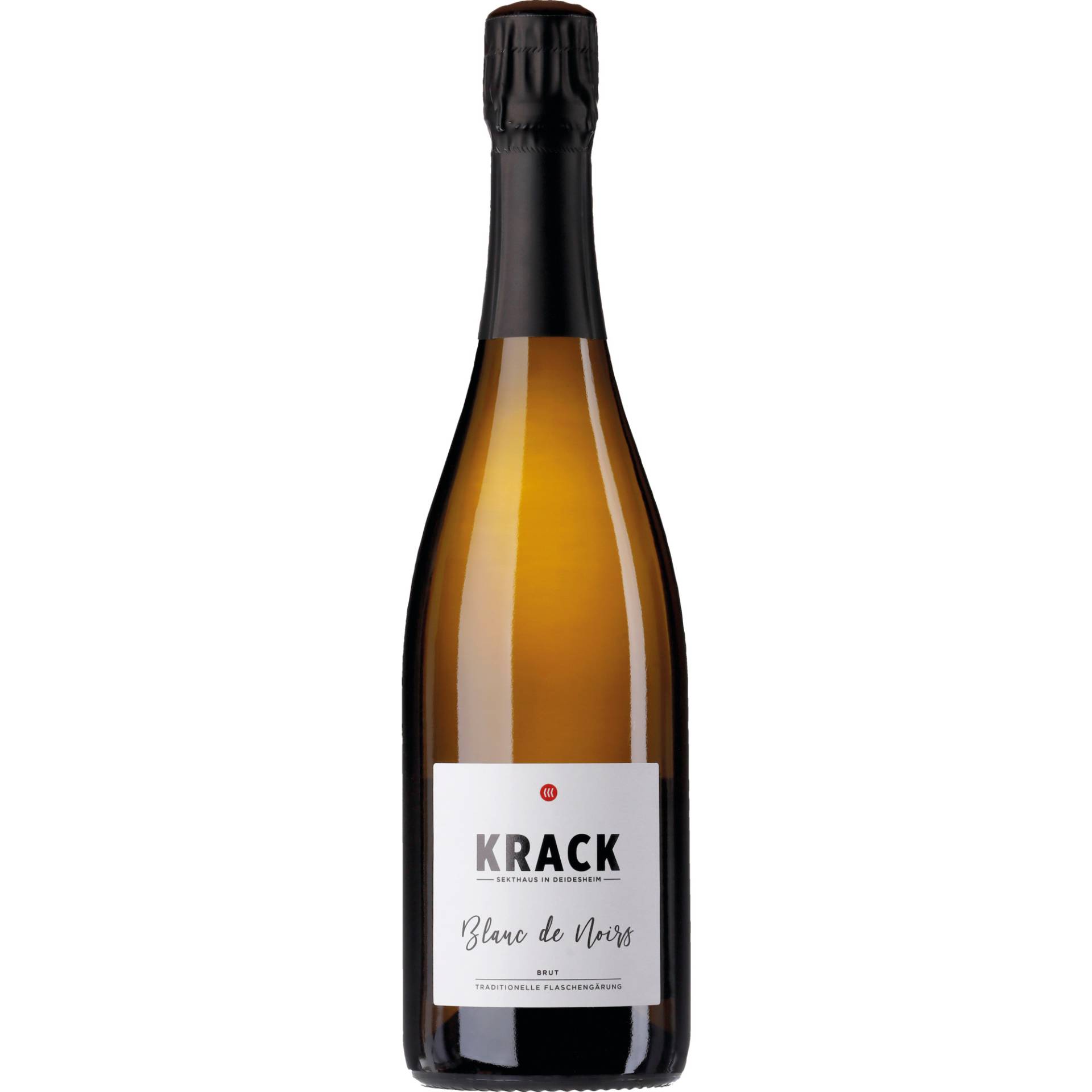 Krack Blanc de Noirs Sekt, Brut, Deutscher Sekt, Deutscher Sekt, 2021, Schaumwein von Sekthaus Krack, D - 67146 Deidesheim