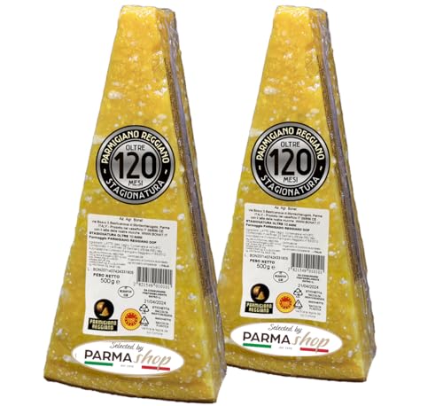 Parmigiano Reggiano g.U. - Bonat - 10 Jahre 1 kg (2 x 500 gr.) - Selected by PARMAshop - Italien von Selected by PARMAshop