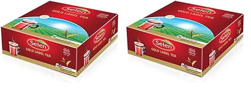 Selen Gold Label Tea Schwarztee 100 Teebeutel (Packung mit 2) von Selen