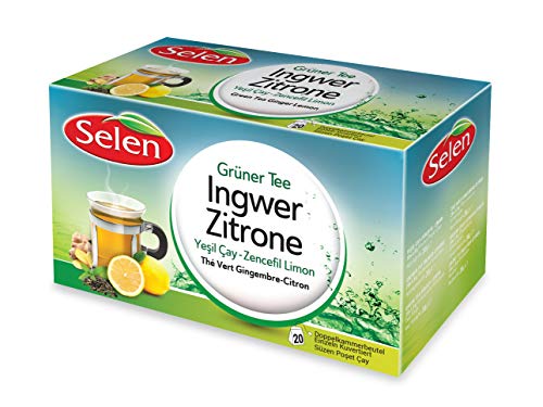 Selen Grüner Tee Ingwer-Zitrone 20 Teebeutel von Selen