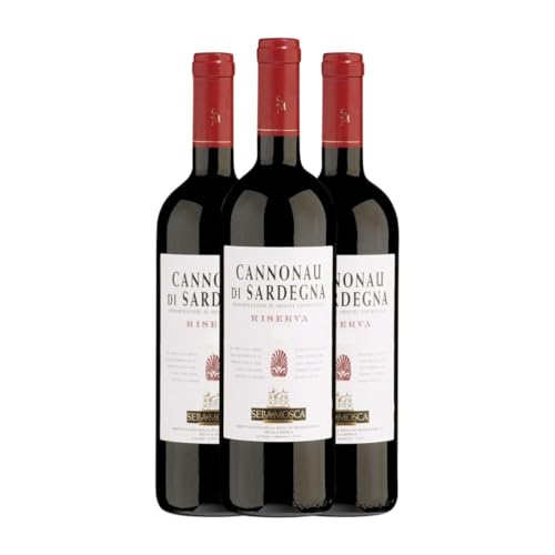 Sella e Mosca Cannonau Cannonau di Sardegna Reserve 75 cl Rotwein (Karton mit 3 Flaschen von 75 cl) von Sella e Mosca