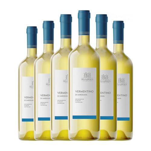 Sella e Mosca Vermentino Vermentino di Sardegna 75 cl Weißwein (Karton mit 6 Flaschen von 75 cl) von Sella e Mosca