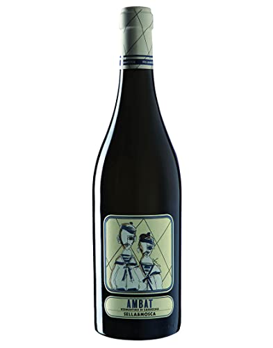 Sella & Mosca Ambat, Vermentino di Sardegna, mittlerer Weißwein, Mandelgeschmack, Plant Based - 1 Flasche 750 ml von Sella & Mosca