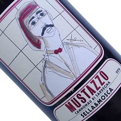 Sella & Mosca Mustazzo di Sardegna, Cannonau, Fruchtiger Rotwein, Plant Based - 1 Flasche 750 ml von Sella & Mosca