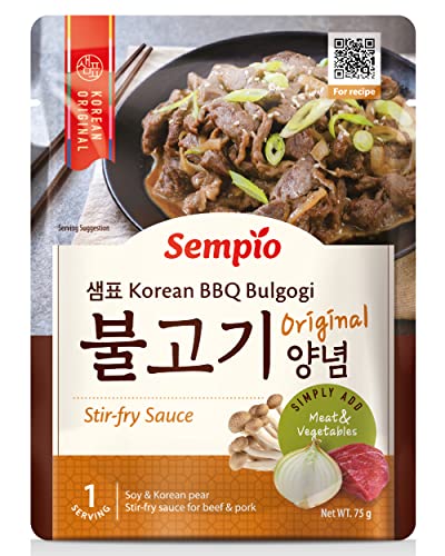 Sempio BBQ Bulgogi Sauce (75g) - Authentische koreanische Küche zu Hause. Herzhaftes Soße für Rindfleisch- und Gemüsepfanne von Sempio