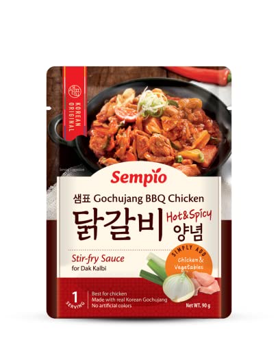 Sempio Gochujang BBQ Chicken Sauce (90g) - Dak Galbi Marinade. Würzige, authentische koreanische Aromen für einfaches Kochen zu Hause von Sempio