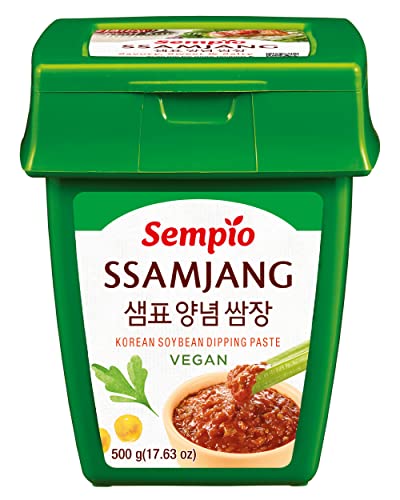 Sempio Vegan Ssamjang (250g) - Koreanische Sojabohnen-Dip-Paste. Würzig-scharfe Mischung für geschmackvolles Dippen von Sempio