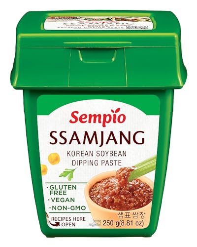 Sempio Ssamjang (250g) - Umami-reiche koreanische Sojabohnen-Dip-Paste. Sauce für Gemüse, koreanisches BBQ & Mehr. Vegan, Nicht-GVO von Sempio