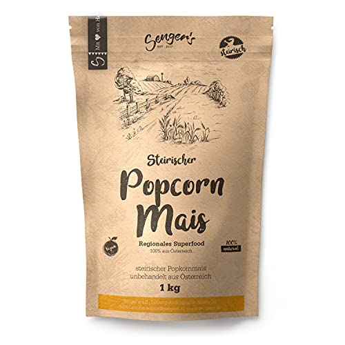 Senger's Popcorn Mais „Butterfly Popcorn“ 100% natur aus der Steiermark (1KG) von Senger's