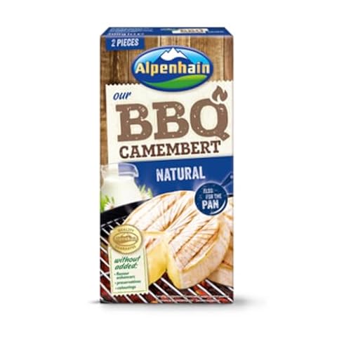 Alpenhain Grill Camembert Natur 47% Fett - 2 x 200 g Packung von Senner-Alpkäse-Classic-Box