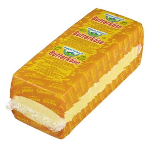Bayernland Butterkäse 55% Fett ca. 3,0-3,3 kg Stück von Senner-Alpkäse-Classic-Box