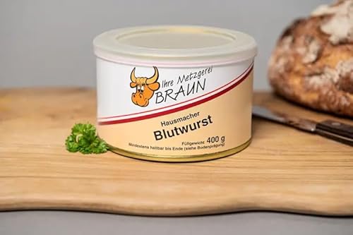 Braun Metzgerei Pfälzer Hausmacher Blutwurst 3x 400g Ringpull-Dose von Senner-Alpkäse-Classic-Box