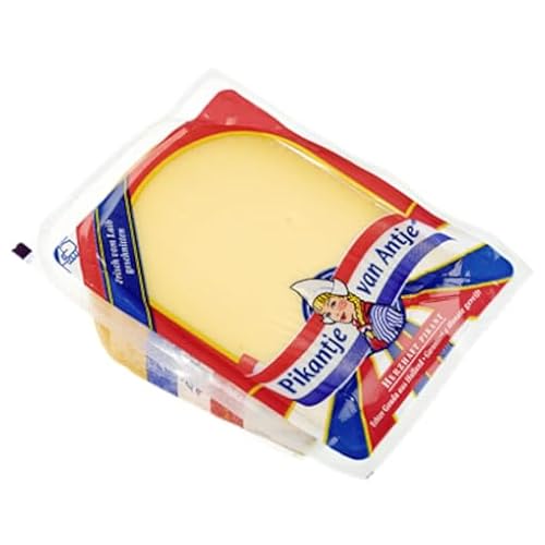 Frau Antje Pikantje holländischer Gouda Schnittkäse, 48% Fett - 450 g Packung von Senner-Alpkäse-Classic-Box