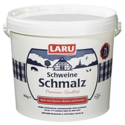 Laru Schweineschmalz 99,7% Fett 10 kg Eimer von Senner-Alpkäse-Classic-Box