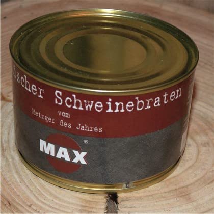 Max-Metzger Schweinebraten (400g Dose) -Ringpull-Dose vom Metzger des Jahres von Senner-Alpkäse-Classic-Box