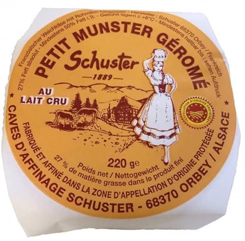 Munster Géromé au Lait Cru (Rohmilch) - Schuster - 220 g AOP von Senner-Alpkäse-Classic-Box