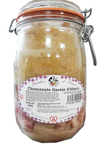 Sauerkraut garniert in 1000g Glas - Choucroute garnie en pot (Alsace Espirit) von Senner-Alpkäse-Classic-Box