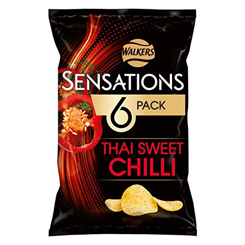 Sensations Thai Sweet Chilli Crisps, 6 x 25 g von Sensations