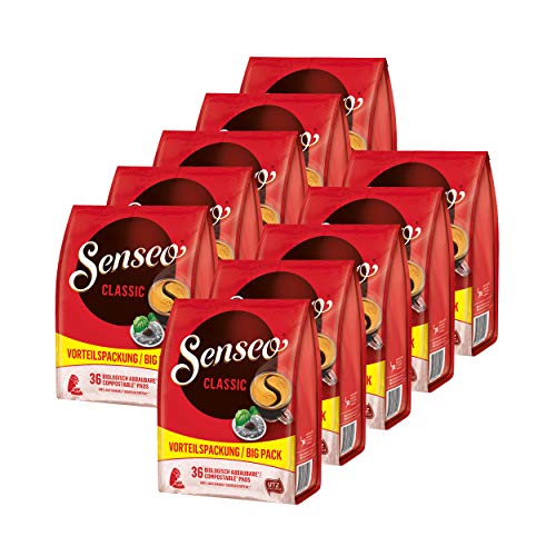 DE Kaffeepads, Senseo Normale Röstung Vorteilspack, 10 Packungen mit jeweils 36 Kaffeepads von Senseo