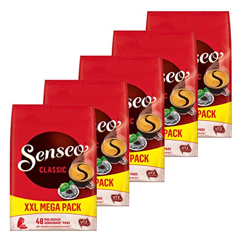 SENSEO Pads Classic Senseopads 5 x 48 Kaffeepads XXL Pack - 240 Getränke von Senseo