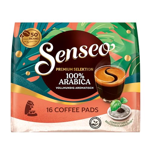 Senseo® Pads Premium Selektion 100% Arabica, 40 Kaffeepads (5 x 16 Stück), charaktervolles Aromaerlebnis von Senseo