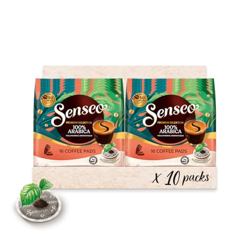 Senseo® Pads Premium Selektion 100% Arabica, 40 Kaffeepads (5 x 16 Stück), charaktervolles Aromaerlebnis von Senseo