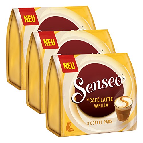 Senseo Kaffeepads Café Latte Vanilla, 24 Pads, 3Packungen von Senseo