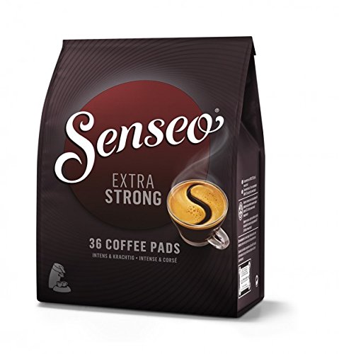 Senseo Kaffeepads Extra Dark / Extra Kräftig, Intensiver und Vollmundiger Geschmack, Kaffee, neues Design, 36 Pads von Senseo