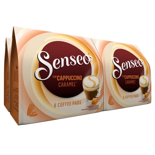 Senseo Koffiepads Cappuccino Caramel (32 Pads, voor SENSEO Koffiepadmachines, Cappuccino met Caramelsmaak), 4 x 8 Pads 368.00 g von Senseo