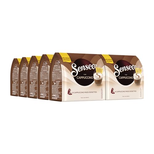 Senseo Pads Cappuccino, 80 Kaffeepads, 10er Pack, 10 x 8 Getränke von Senseo