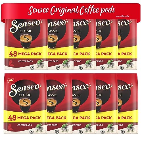 Senseo Pads Classic, 480 Kaffeepads (nur für kurze Zeit) Megapack XXL, 10er Pack (10 x 48 Getränke) von Senseo