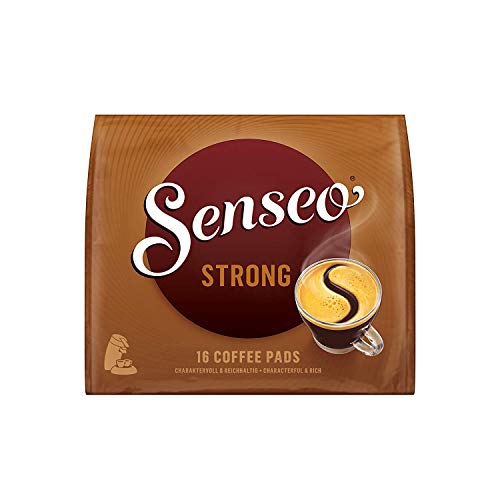 Senseo Pads Extra Strong, 16 Kaffeepads für Getränke von Senseo