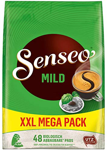 Senseo Pads Mild, 480 Kaffeepads (10 x 48 Getränke, nur für kurze Zeit, Megapack XXL) 10er Pack von Senseo