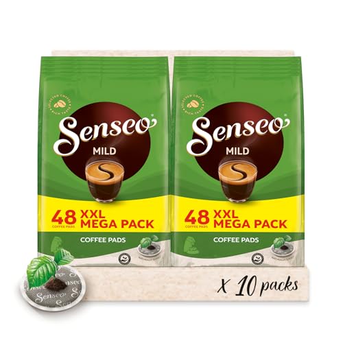 Senseo® Pads Mild - Milder Kaffee RA-zertifiziert - 10 Megapackungen XXL x 48 Kaffeepads von Senseo