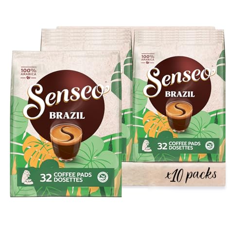 Senseo Pads Origins Brazil, Vorratspackung, 10 x 32 Getränke, 320 Kaffeepads von Senseo