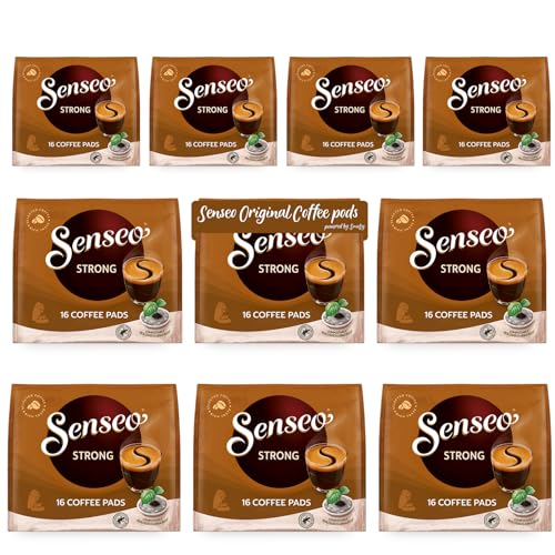 Senseo Pads Strong, 160 Kaffeepads, 10er Pack, 10 x 16 Getränke von Senseo