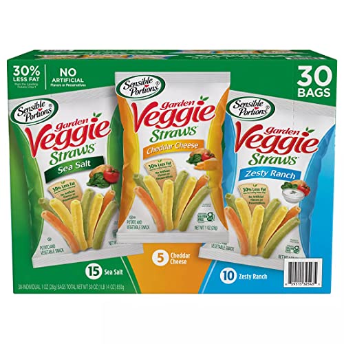 Sensible Portions Veggie Straws Sortimentspackung, 30 Stück von Sensible Portions